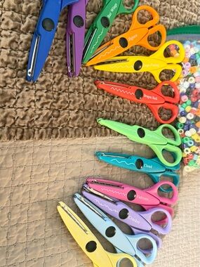 Assorted Decorative Craft Pattern Scissors - Multicolor